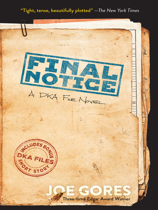 Title details for Final Notice by Joe Gores - Available